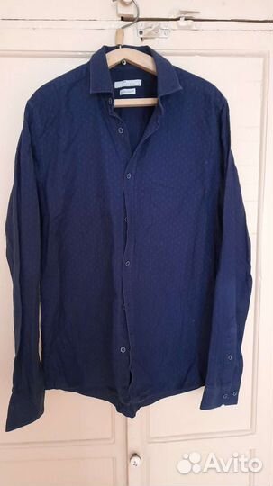 Рубашки мужские Zara,хлопок, р.46,3шт.пакетом