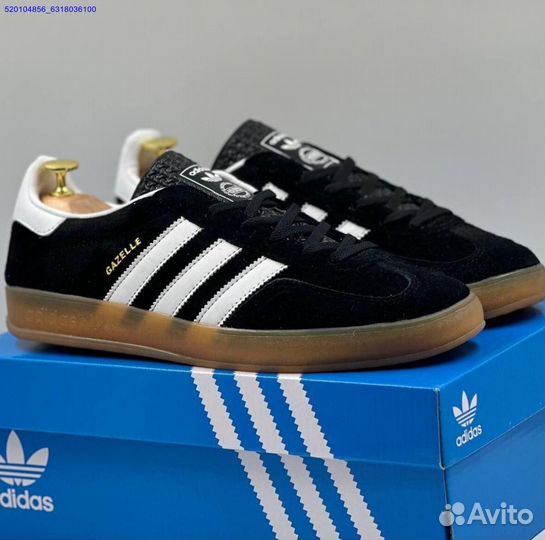 Кроссовки Adidas Gazelle Black (Арт.19863)