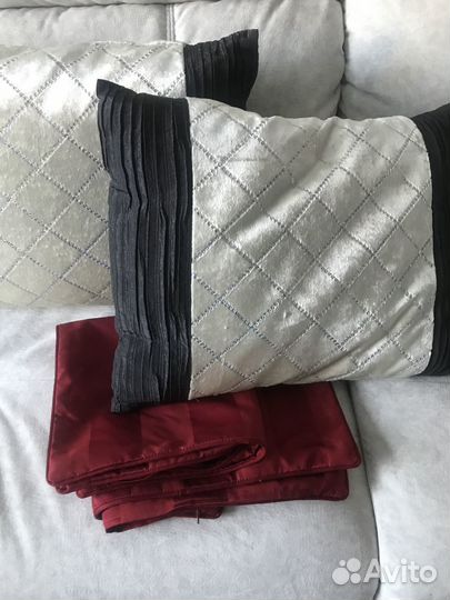 Декоративные подушки (2) + 2 наволочки IKEA