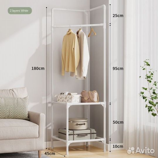 Вешалка для одежды напольная угловая