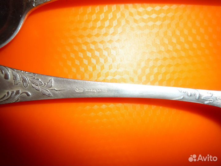 Столовые ложки мельхиор набор 6 штук СССР