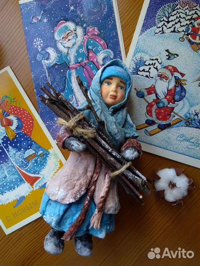 Ватные елочные игрушки