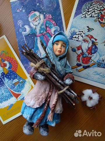 Ватные елочные игрушки