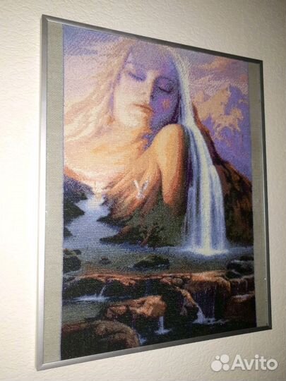 Картина 50х40 вышита крестом ручной работы