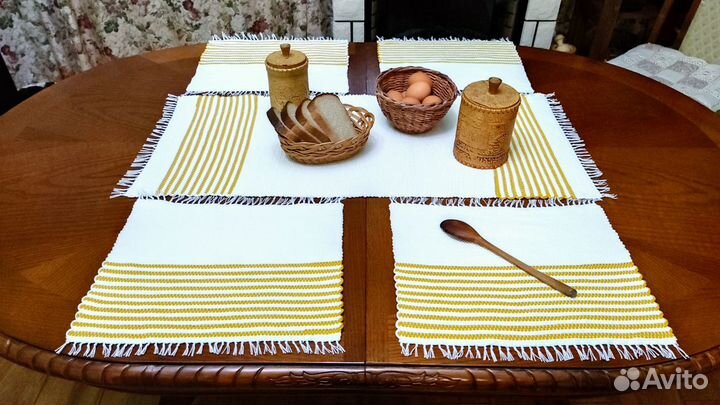 Набор домотканых салфеток для сервировки стола