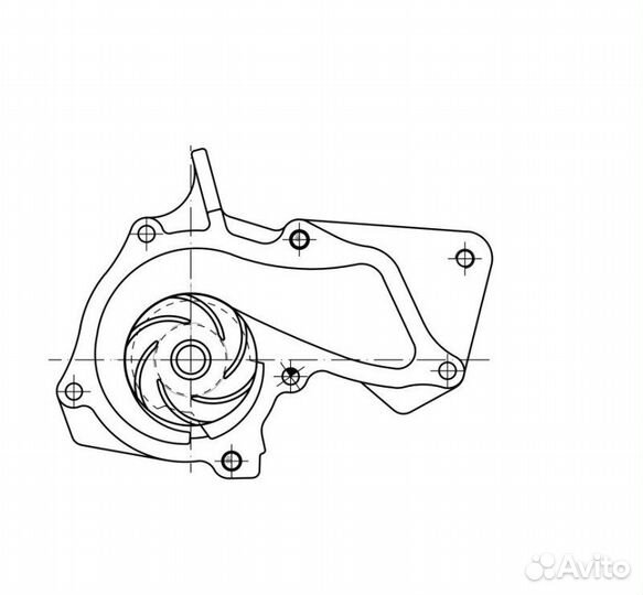 Насос охлаждения Ford ford C-MAX / fiesta/ focus