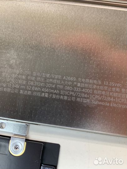 Аккумулятор A2669 для MacBook Air 13 M2 A2681 Mid