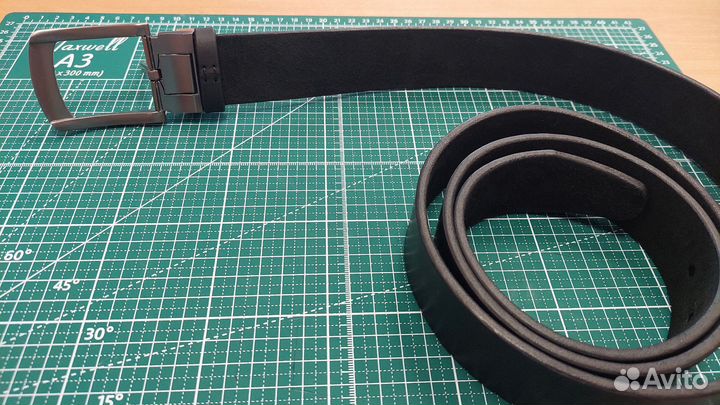 Мужской кожаный ремень ручной работы, 150см