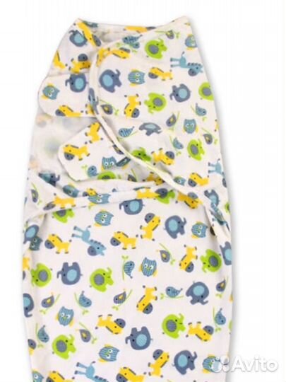 Пеленка-кокон на липучке swaddleme для новорожденн