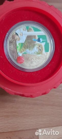 Монета серебро kurilian bobtail