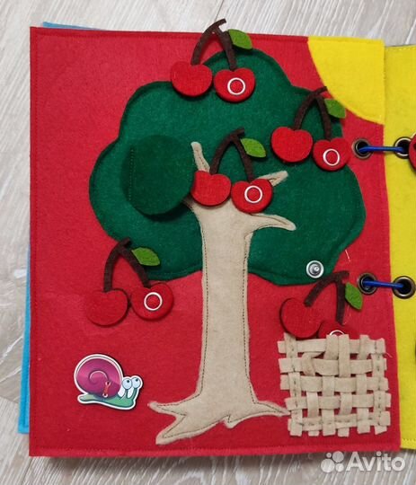 Развивающая книжка из фетра под заказ