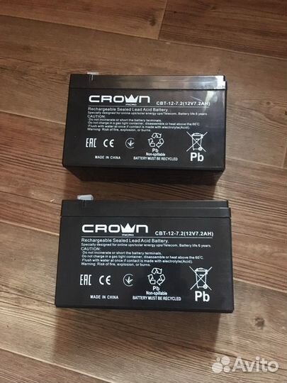 Аккумулятор crown новый для бесперебойника ибп ups
