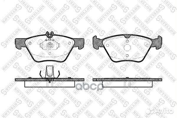 612 000B-SX колодки дисковые п. MB W210 2.0T-3