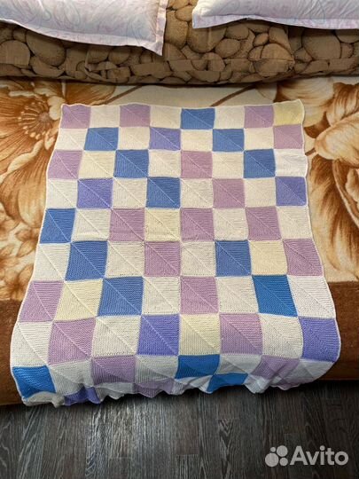 Плед детский вязаный ручная работа