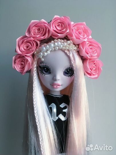 Украшение на голову венок для кукол Rainbow High