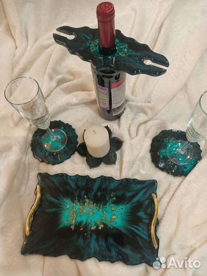 Набор для вина из смолы
