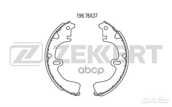 Колодки торм. бараб. задн. Toyota Camry (V10 V20)