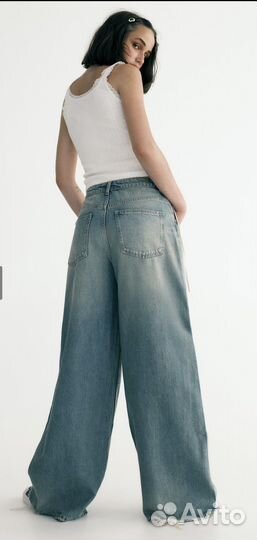 Джинсы широкие zara 2024