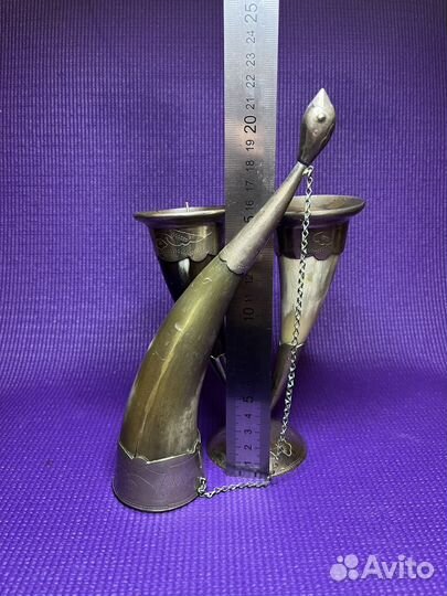 Подсвечник из рога