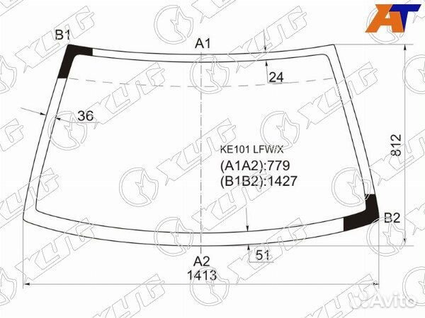 Стекло лобовое toyota corolla