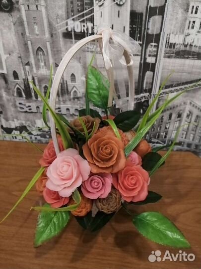 Букет из мыльных цветов. Мыльный букет