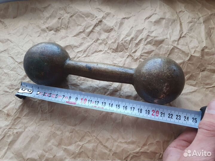Бронзовая гантель 3.3 кг