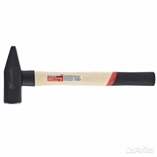 Молоток слесарный, 1500 г, квадратный боек, деревя