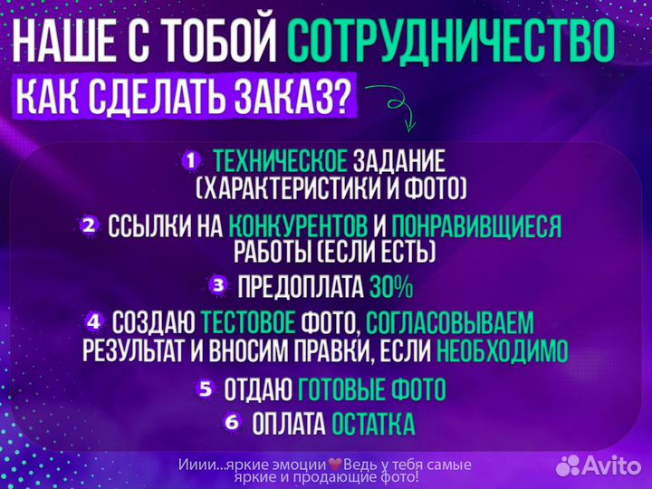 Инфографика оформление карточек WB и озон