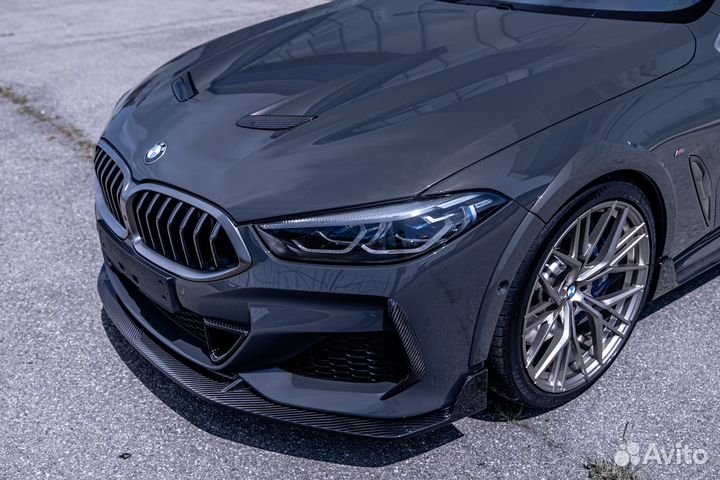 Карбоновый сплиттер переднего бампера BMW M850i