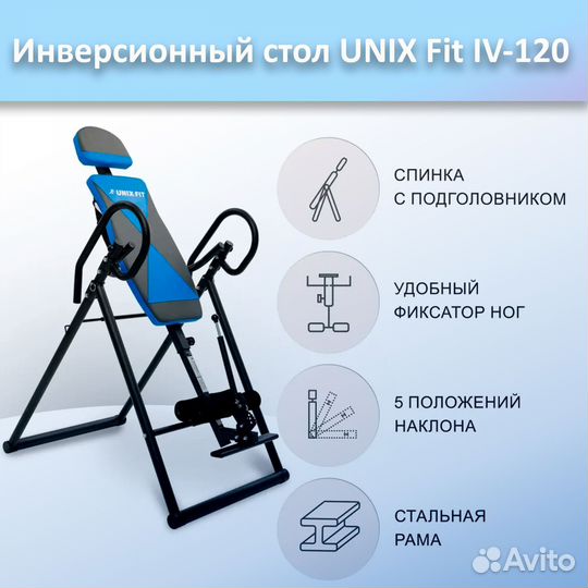 Инверсионный стол unix Fit IV-120 арт.120и.71
