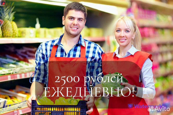 Продавец на выкладку товара с ежедневной оплатой