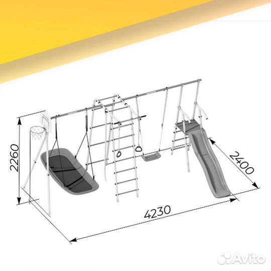 Детский спортивный комплекс Лесная поляна-3PRO №40