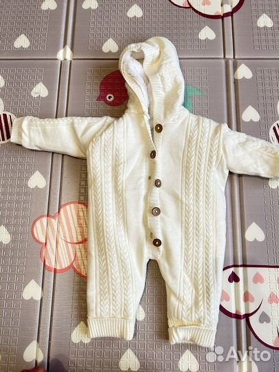 Вязаный комбинезон 56 62