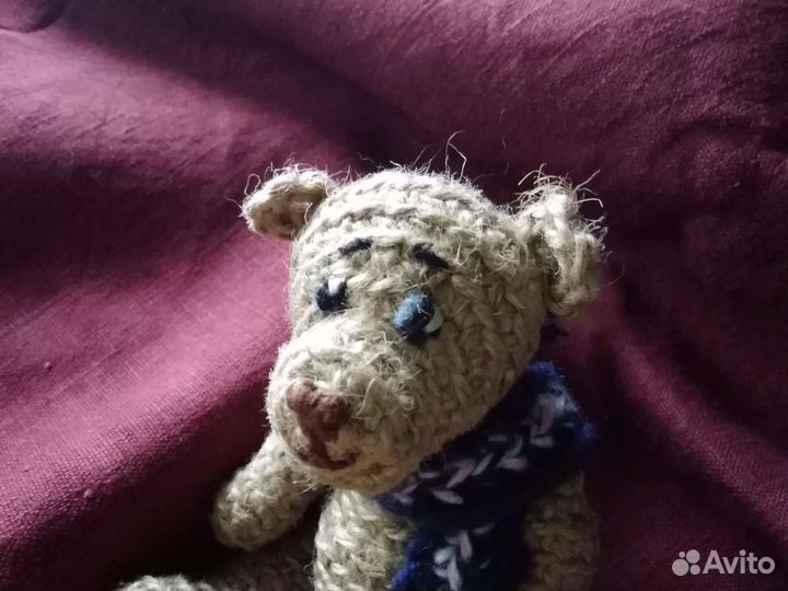 Маленький Медведь ручной работы с опилками внутри