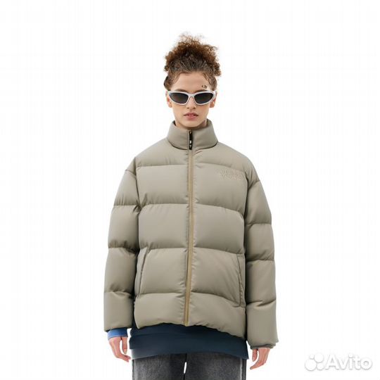 THE north face Down Jacket Unisex Milk Tea Color (50 (L)