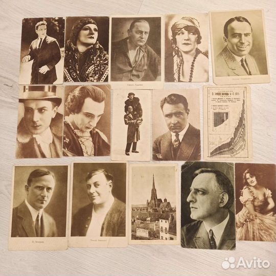 Открытки 20-70 годы прошлого века