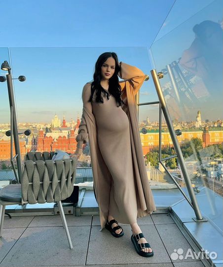 Платье с кардиганом