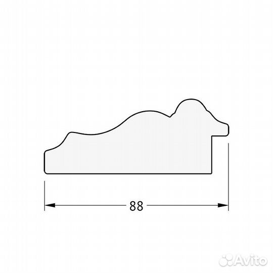 Зеркало Evoform Exclusive 136х56 BY 3517 с фацето