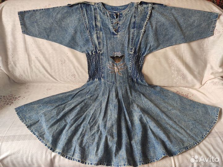 Платье джинсовое