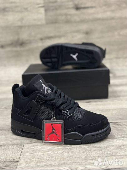 Кроссовки Air Jordan 4 Black Cat (36-45)