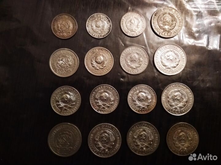 Серебряные монеты ранних советов 1922-30г оригинал