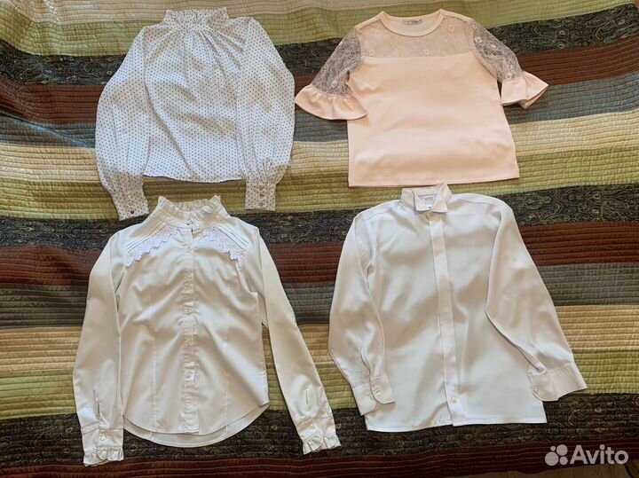 Блузки на девочку для школы