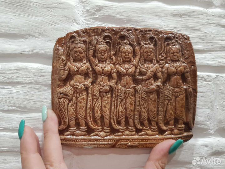 Панно Фреска камбоджийского храма