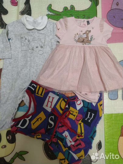 Вещи пакетом на девочку 68-80