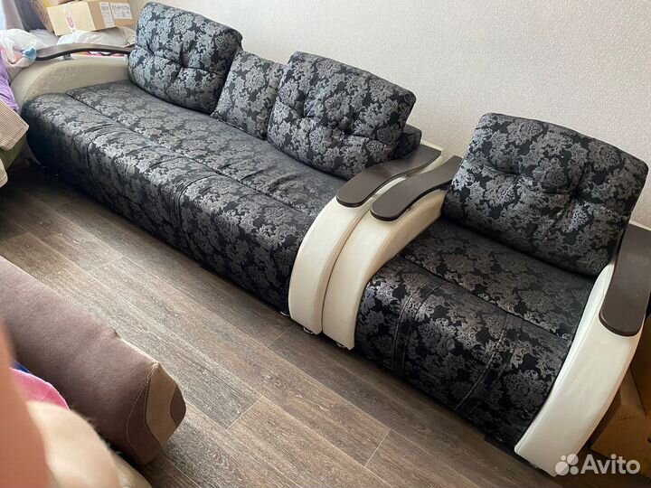 Диван бу+кресло