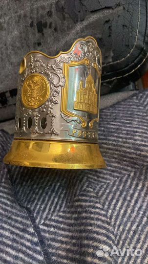 Подстаканник никелирование и позолочение