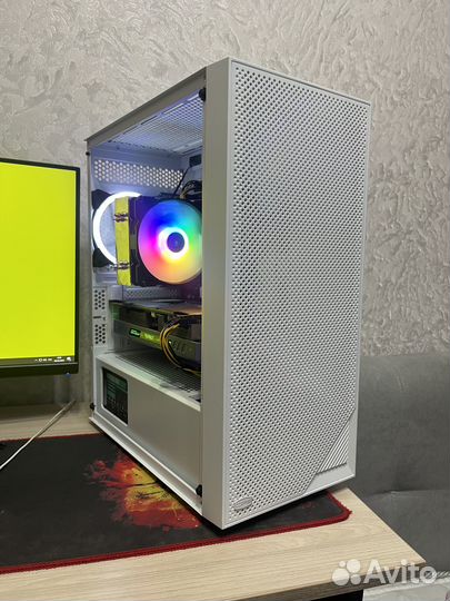 Игровой пк с монитором 100гц ryzen 5 2600/GTX 1070