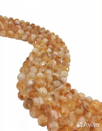 Цитрин бусины