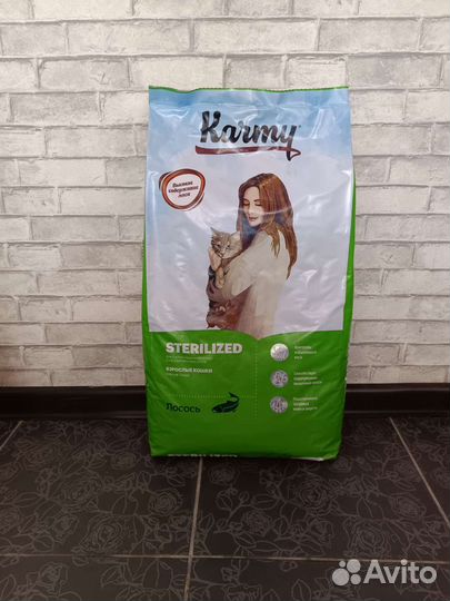 Корм для стерилизованных кошек Карми Лосось 10 кг