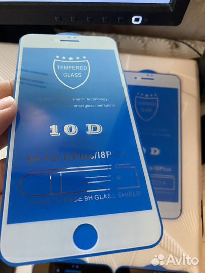 Защитное стекло 10D iPhone 7/8 plus